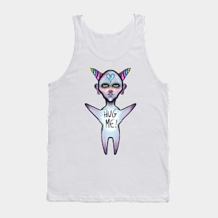 Cute Creature Unicorn Marshmallow- HUG ME! Tank Top